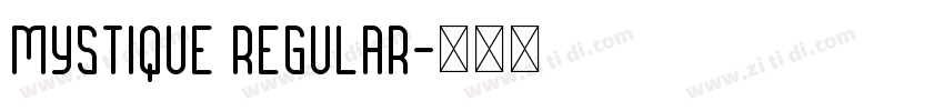 Mystique Regular字体转换